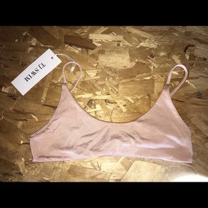 TJ swim nude bikini top XXS